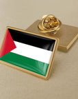 Palestinian Flag Crystal Glue Brooch