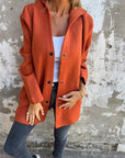 Casual Hooded Single-Breasted Cardigan