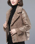 All-Match Thick Plus Size Women's Lamb Wool Coat