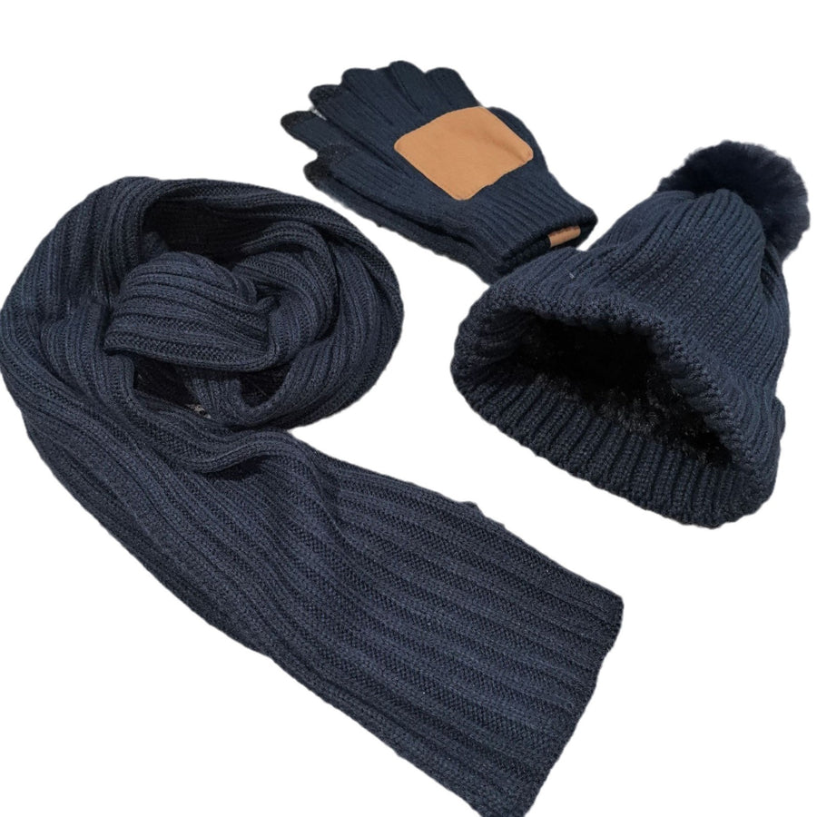 Knitted Hat, Gloves & Scarf