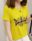 Striped short sleeve t-shirt for women