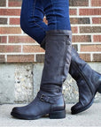 Low Heel High Leg Boots