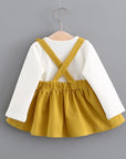 2021 autumn new Korean children's clothing, girls cute rabbit dress, baby baby princess dress 916