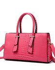 Women's Fashion Retro Crocodile Pattern All-match Shoulder Messenger Bag