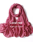 Pure Color Pearl Chiffon Scarf Headcloth Veil Chiffon Scarf