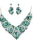 Colorful Bridal Necklace And Earring Set