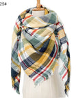 European And American Autumn And Winter Plus-sized Double-sided Qicaigei Scarf Women's Shawl