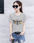 Striped short sleeve t-shirt for women