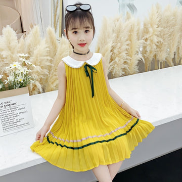 Chiffon princess dress girls summer dress