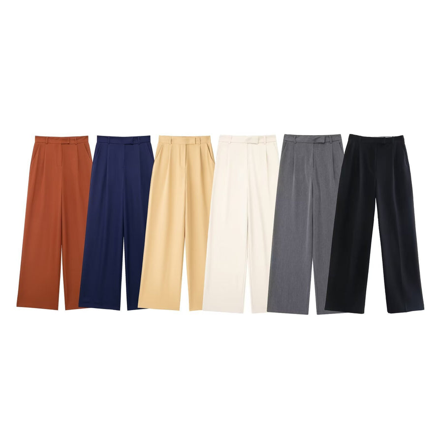 Casual Wide Leg Trousers