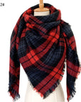 European And American Autumn And Winter Plus-sized Double-sided Qicaigei Scarf Women's Shawl