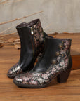 Women's Retro Flower European And American Women's Fashion Shoes