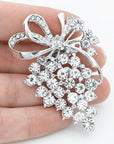 Women's Diamond Grape Brooch