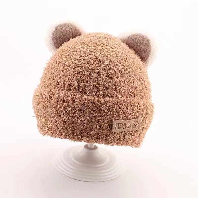 Cartoon Knitted Plush Children's Hat