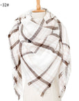 European And American Autumn And Winter Plus-sized Double-sided Qicaigei Scarf Women's Shawl