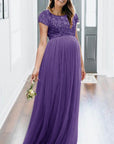 Chiffon dress for pregnant women