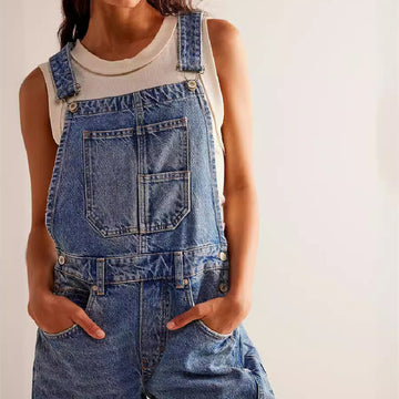 Casual Loose Denim Jumpsuit