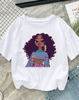 African girl printed short sleeve women