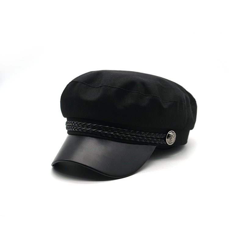 Retro Borderless Sports Flat Top Beret Women