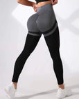 Women's High Waist Tight Color Matching Yoga Pants