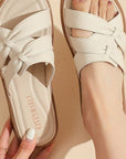 Summer Flat Plus Size Soft Bottom Non-slip Tendon Bottom Soft Leather Sandals