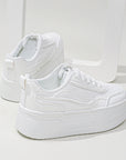 Japanese And Korean Platform Sports White Shoes Heightened Sneakers Casual Women's