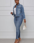 Stretch Denim Jacket Women Slim Short Jacket