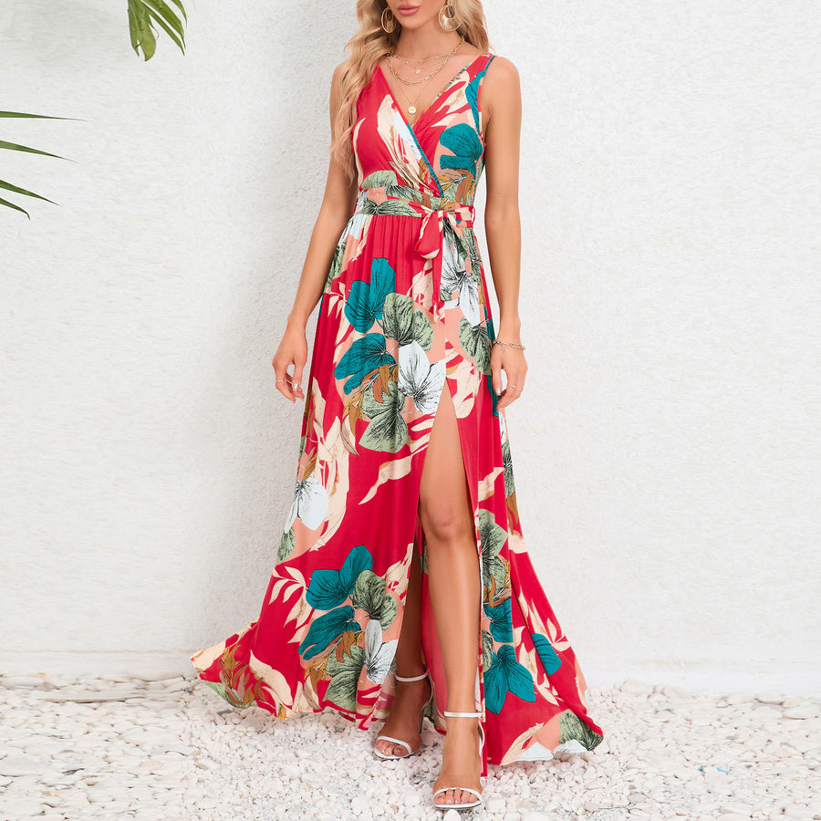 Floral Print Long Dress