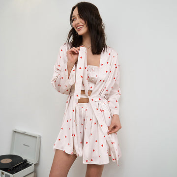 Three-piece Love Pajamas