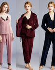 Velvet pajamas women autumn and winter long sleeves