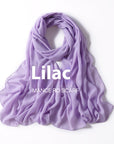 Pure Color Pearl Chiffon Scarf Headcloth Veil Chiffon Scarf