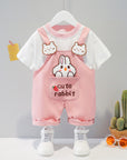 Children's Clothing Baby Summer Cartoon Short-sleeved Overalls