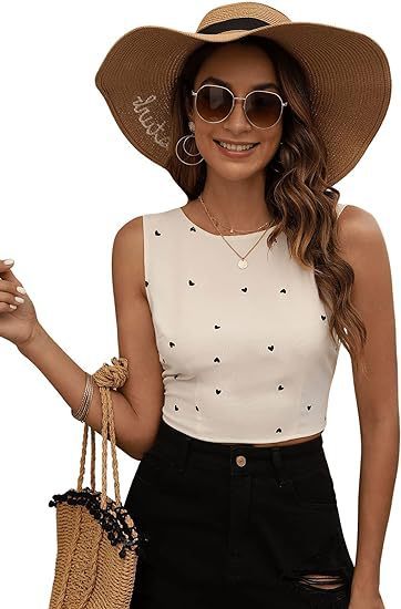 Bohemian Sleeveless Backless Lace-up Cropped Tank Top