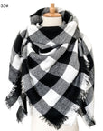 European And American Autumn And Winter Plus-sized Double-sided Qicaigei Scarf Women's Shawl