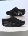 Plus Size Air Cushion Increased Slip-on Wedge Casual Pumps Sports Style Lazy Slippers