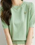 Loose Short Sleeve Sweater