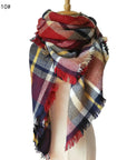 European And American Autumn And Winter Plus-sized Double-sided Qicaigei Scarf Women's Shawl