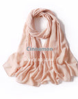 Pure Color Pearl Chiffon Scarf Headcloth Veil Chiffon Scarf