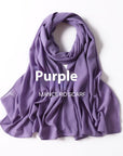 Pure Color Pearl Chiffon Scarf Headcloth Veil Chiffon Scarf