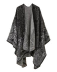 Women's Split Cloak Shawl Classical Style Double-sided Tassel Travel Warm Cloak New