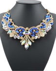 Diamond Alloy Flower Necklace For Women