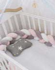 Baby Bumper Bed Braid Knot Pillow Cushion Bumper for Infant cuna Bebe lit Crib Protector Cot Bumper Room Decor