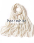 Pure Color Pearl Chiffon Scarf Headcloth Veil Chiffon Scarf