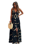 Fashion Wear V-neck High Waist Sling Dress