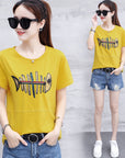 Striped short sleeve t-shirt for women