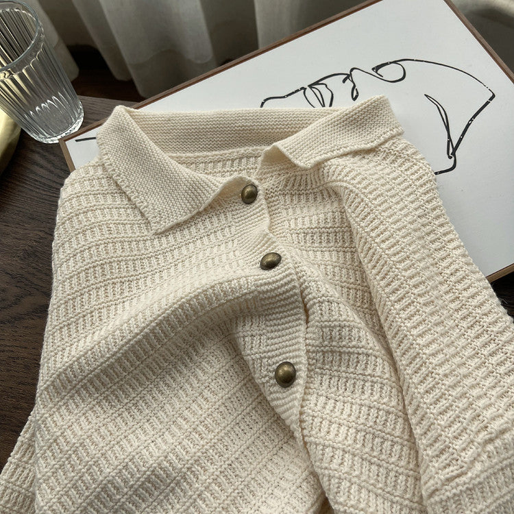 Retro Lazy Style Sweater Cardigan Jacket Women