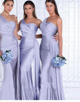 Plus Size Fat MM Mermaid One Shoulder Elegant Wedding Dress