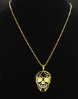 Personality Punk Gothic Hip Hop Hollow Skull Necklace Accessories