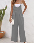 Women's Solid Color Casual Jumpsuit