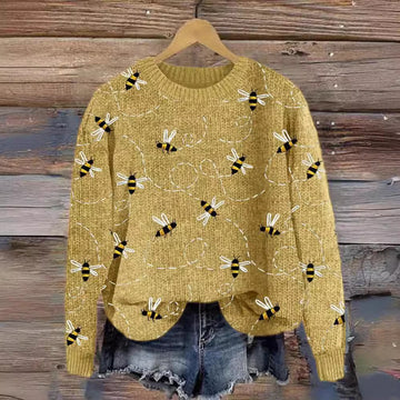 Round-neck Pullover Sweater